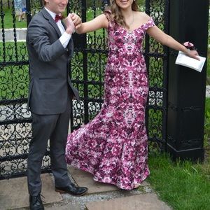 Xscape size 6, pink pattern